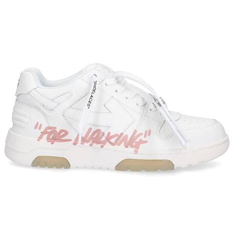Off White Co Virgil Abloh Low Top Sneakers Out Of Office Calfskin In