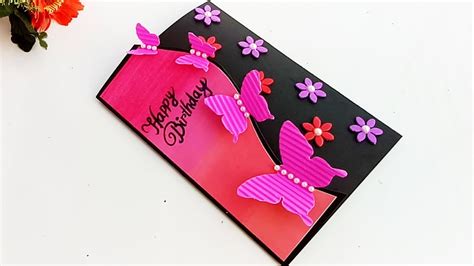 See more ideas about happy birthday cards, birthday, birthday wishes. Handmade Butterfly Birthday card/Birthday card idea ...