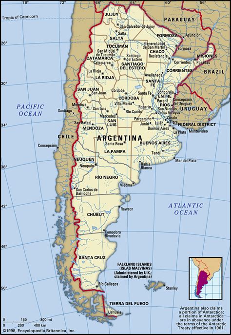 Map Of Argentina Showing Major Cities Download Them And Print