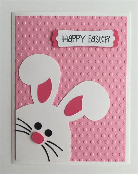 Handmade Easter Card Bunny Rabbit Happy Easter