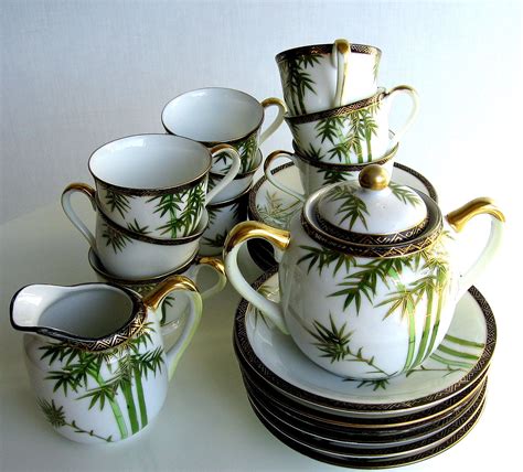 Vintage Japanese Porcelain Tea Set Porcelain Dolls Value Porcelain Art White Porcelain