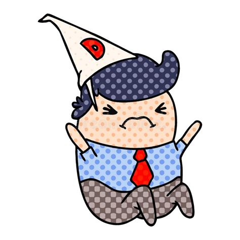 Dunce Hat Doodle Icon Cartoon Hand Drawn Style Isolated On White