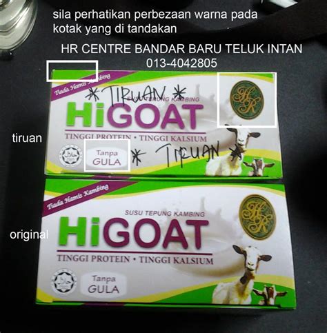 Kami menjual produk original sahaja. Stokis susu kambing HiGOAT paling aktif: AWAS HiGOAT TIRUAN!!