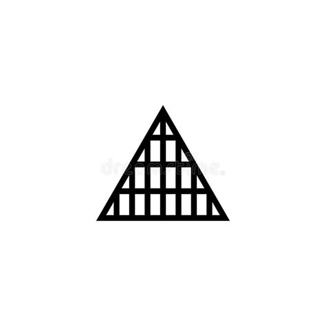 Abstract Triangle Logo Vector Black Color Stock Vector Illustration