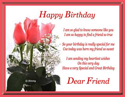 Happy Birthday Dear Friend Free For Best Friends Ecards Greeting