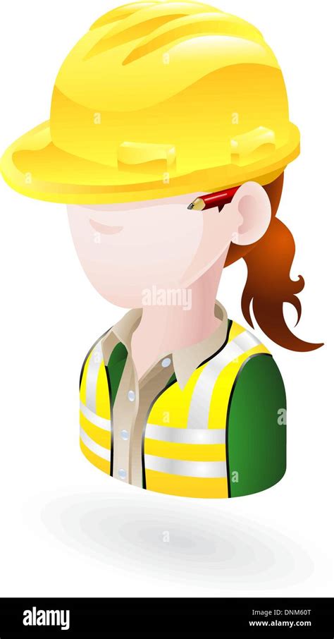 Female Engineer Hard Hat Stock Vector Images Alamy