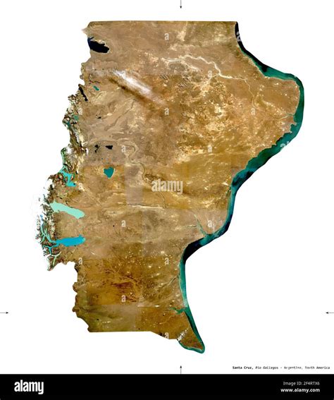 Santa Cruz Province Of Argentina Sentinel 2 Satellite Imagery Shape