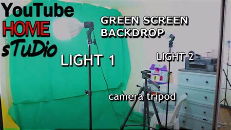 How To Set Up A Youtube Home Studio Green Screen Lighting And Sample
