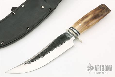 Fossil Walrus Ivory Camp Knife Arizona Custom Knives