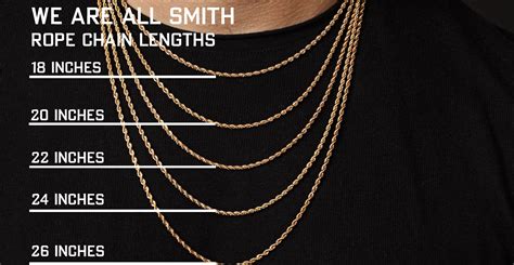 Rope Chain Necklaces Length Chart — We Are All Smith Mens Jewelry