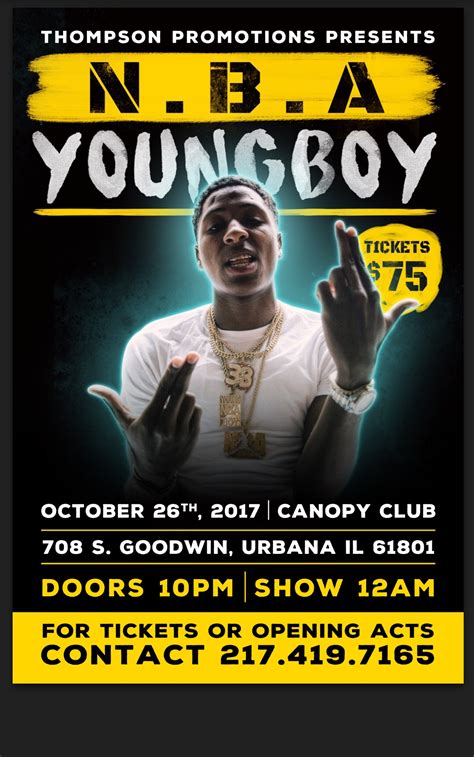Tickets For Nba Youngboy Concert In Urbana From Showclix