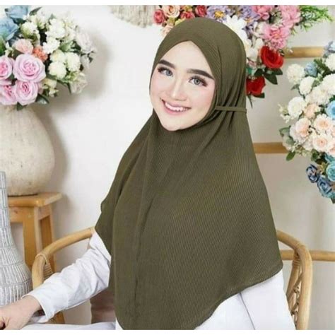 Jilbab Bergo Maryam Fullhijab Instant Adult Shopee Malaysia
