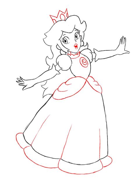 How To Draw Princess Peachs Face Santana Spoess