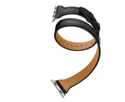 Double Tour Leather Band For Apple Watch Band 38mm 40mm Etsy