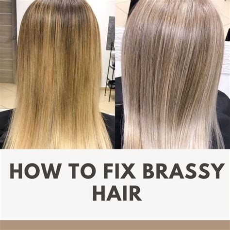 how to get the brassy color out of hair
