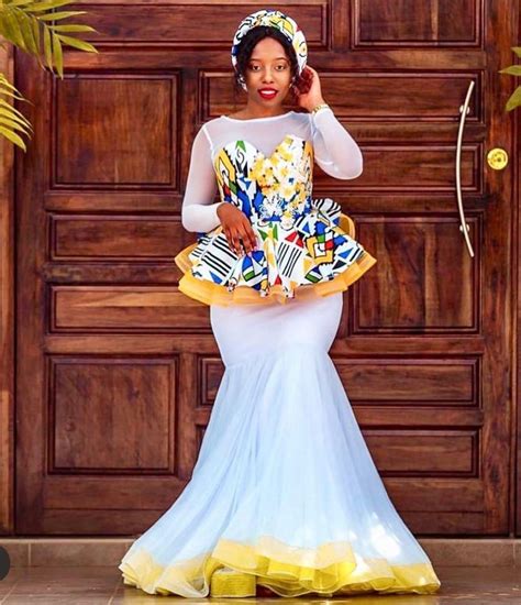 Latest 15 Traditional Attires Shweshwe In South Africa South African Traditional Dresses