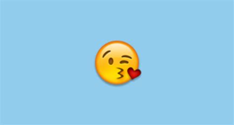 Cara Lanzando Un Beso Emoji On Apple Ios 40