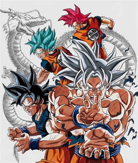 Todas Las Fases De Goku Personajes De Goku Dragones Personajes De