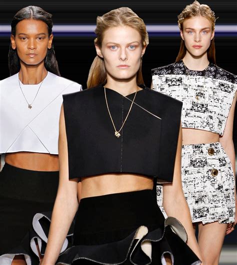 Fashion And Lifestyle Balenciaga Squared Off Crop Tops Spring 2013