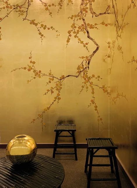 Silk Wallpaper Chinese Style Wall Japanese Style Wallpaper In