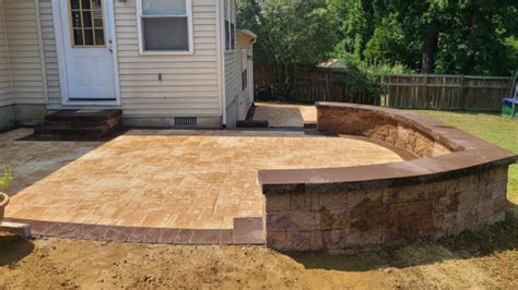 Curved Paver Patios In Arnold Md Three Little Birds Hardscaping