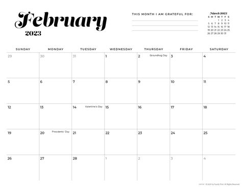 2023 simple printable calendar for moms imom