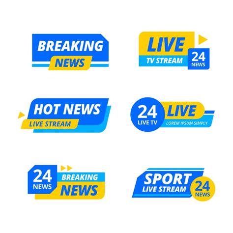 Free Live Streams News Banners Free Vector Nohatcc