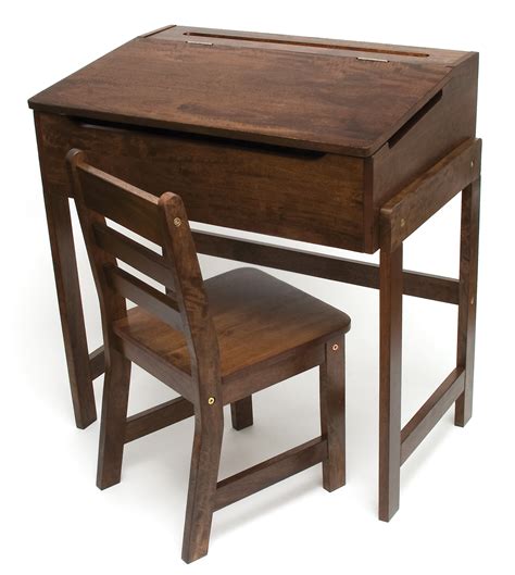 And also makes them able to do their job without problems. Lipper International Child's Slanted Top Desk & Chair Walnut