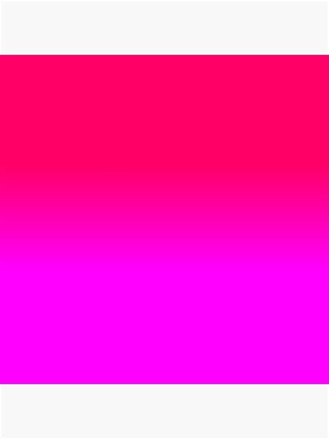 Hot Pink And Neon Pink Ombre Shade Color Fade Canvas Print By