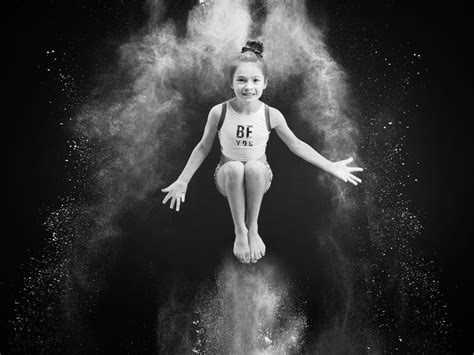 Action Gymnast Portrait In The Studio Mastering Portrait Photography