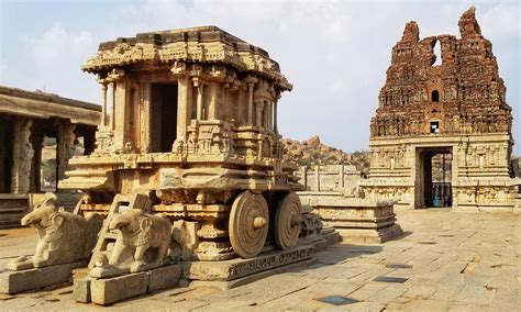 A Chariot Of Stone Vijayanagara Empire 16th Cenutry Ce Ruins At
