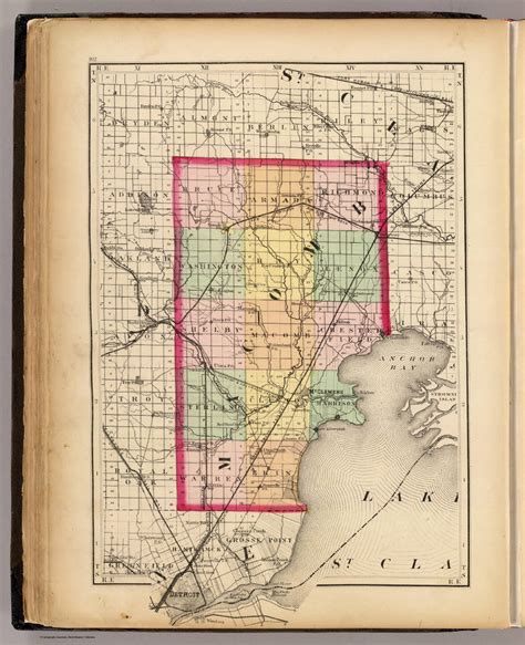 (Map of Macomb County, Michigan) - David Rumsey Historical Map Collection