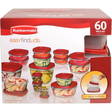 Over the years we have expanded our selection of commercial equipment and wholesale supplies to include healthcare, educational, food, beverage, office, parts and hotel supplies. Rubbermaid Easy Find Lid Food Storage Container Set 60 Ct ...