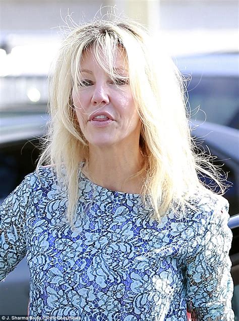 Heather Locklear 52 Goes Make Up Free Wearing Ripped Jeans While