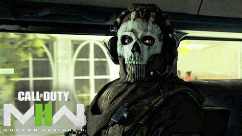 Ghost Tiktok Staring Meme Face Original Scene From Call Of Duty Modern
