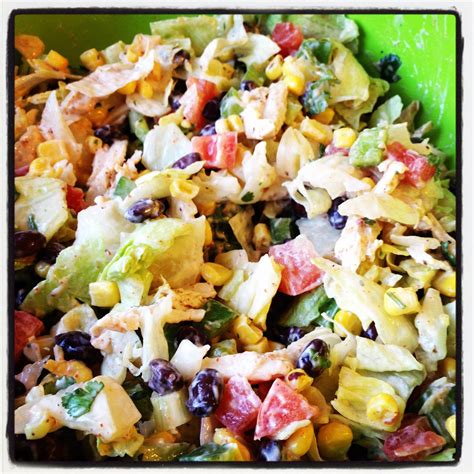 Southwestern Chopped Chicken Salad Greens And Chocolate