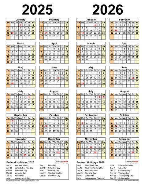 2025-2026 two year calendar