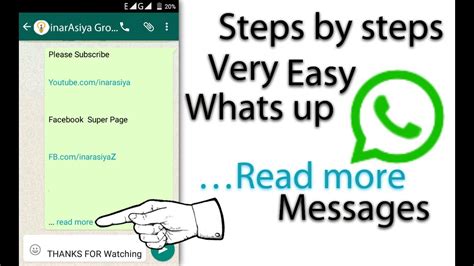 whatsapp read more message hidden trick youtube