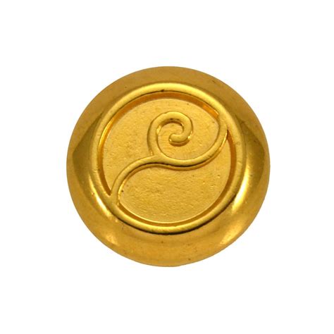 GOLD DECORATIVE BUTTON METAL 18mm - Nasias Buttons