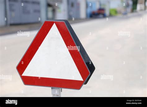 White Traffic Signs Triangle Hi Res Stock Photography And Images Alamy