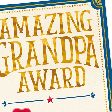 Amazing Grandpa Award Fathers Day Card Greeting Cards Hallmark