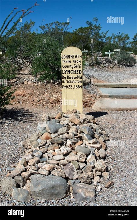 Boot Hill Cemetery Tombstone Arizona Usa Stock Photo 1632818 Alamy