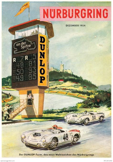 Nurburgring 1954 — Vintage Reproduction Racing Posters