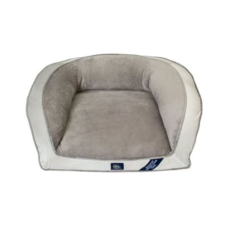 Serta Orthopedic Memory Foam Couch Pet Dog Bed Small Grey Walmart