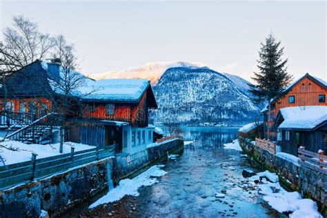 River Traun In Hallstatt Near Salzburg In Austria Stock Image Image