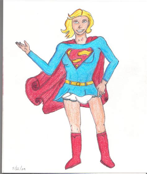 Supergirl Diapered By Timebaby On Deviantart
