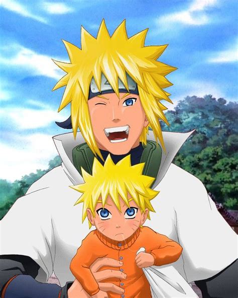 Baby Naruto With His Father Grandfiredragon Flickr
