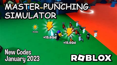 Roblox Master Punching Simulator New Codes January 2023 Youtube