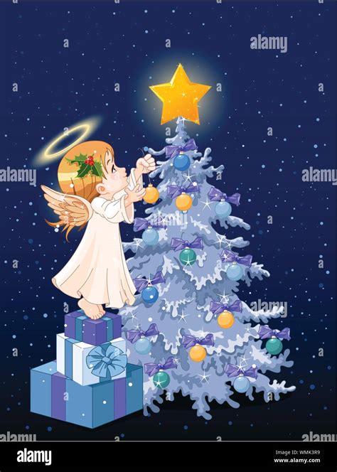 Christmas Angel Cartoon Hi Res Stock Photography And Images Alamy