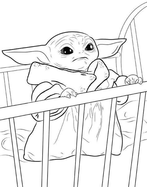 Baby Yoda Coloring Pages Coloring Home